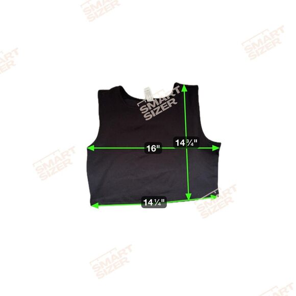 Yogalicious Women's Black Crop-top - Picture 4 of 4